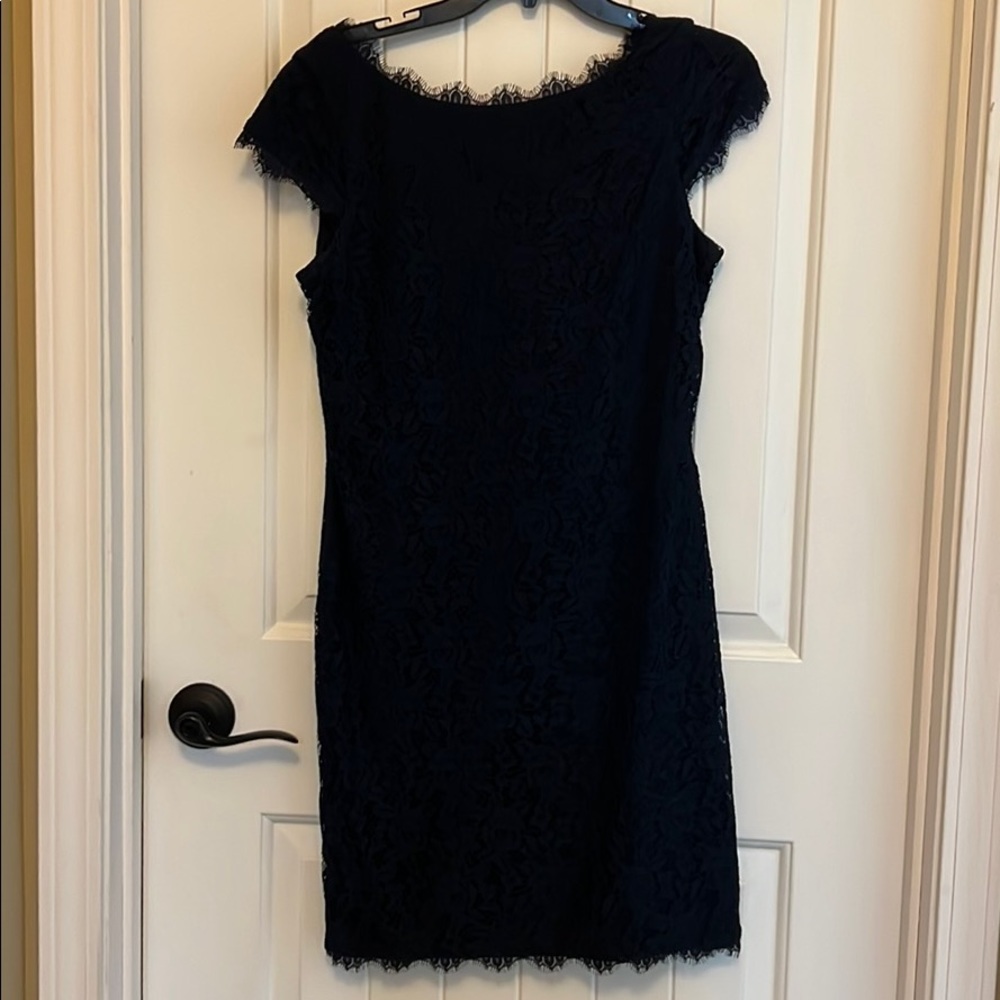 Navy lace dress